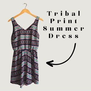 Lush Tribal Print Dress Size M